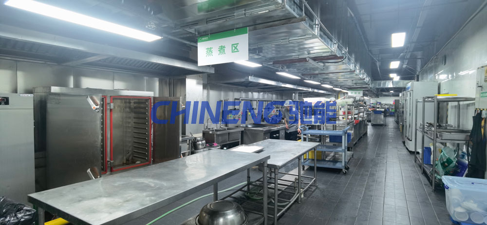 驰能大型食堂厨房工程现场